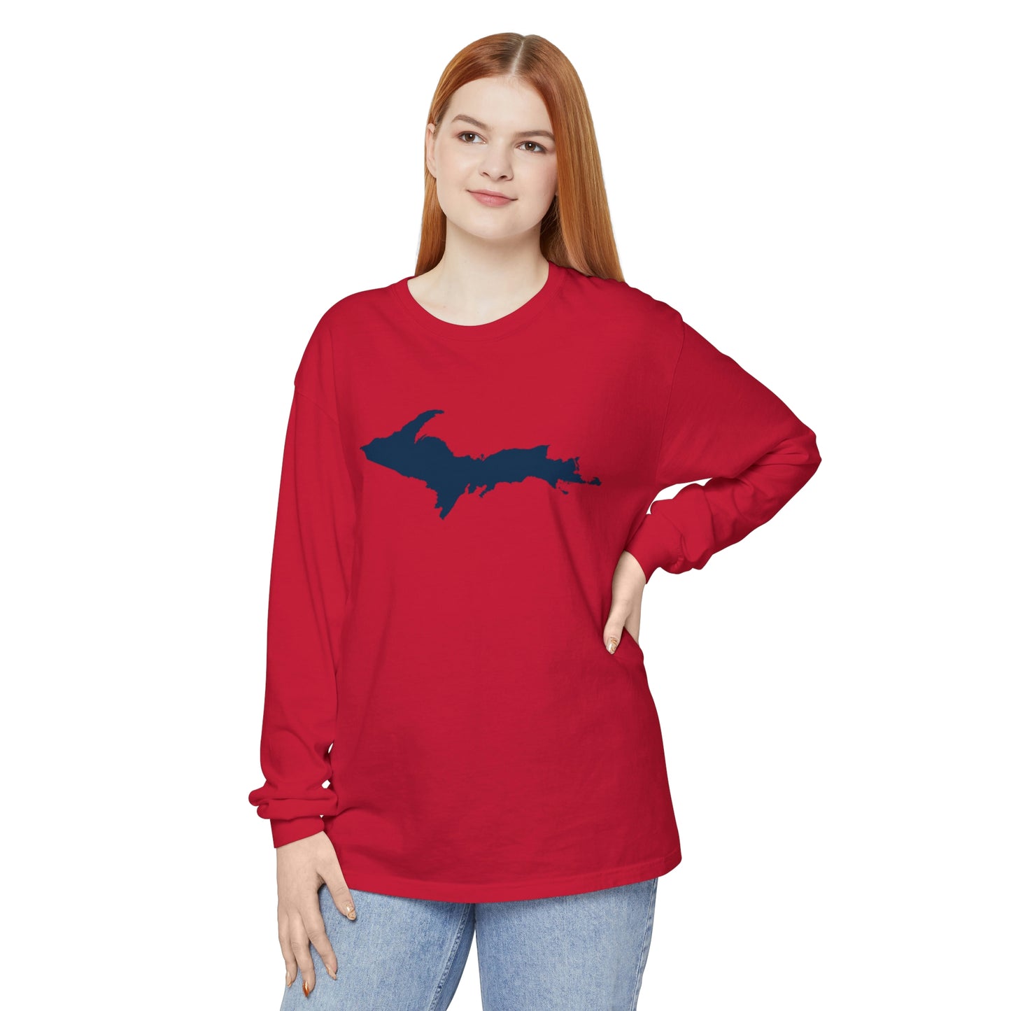 Michigan Upper Peninsula Garment-Dyed T-Shirt | Unisex Long Sleeve