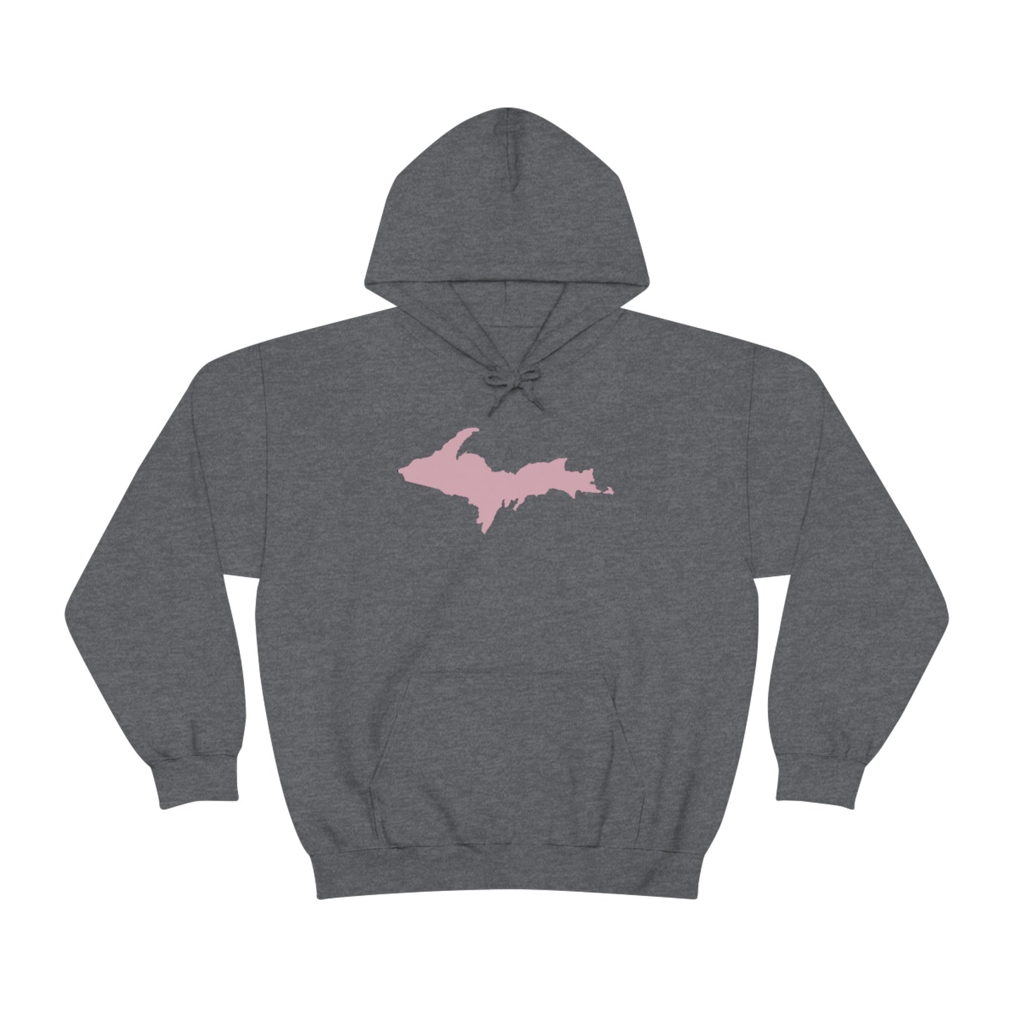 Michigan Upper Peninsula Hoodie (w/ Pink U.P. Outline) | Unisex Standard