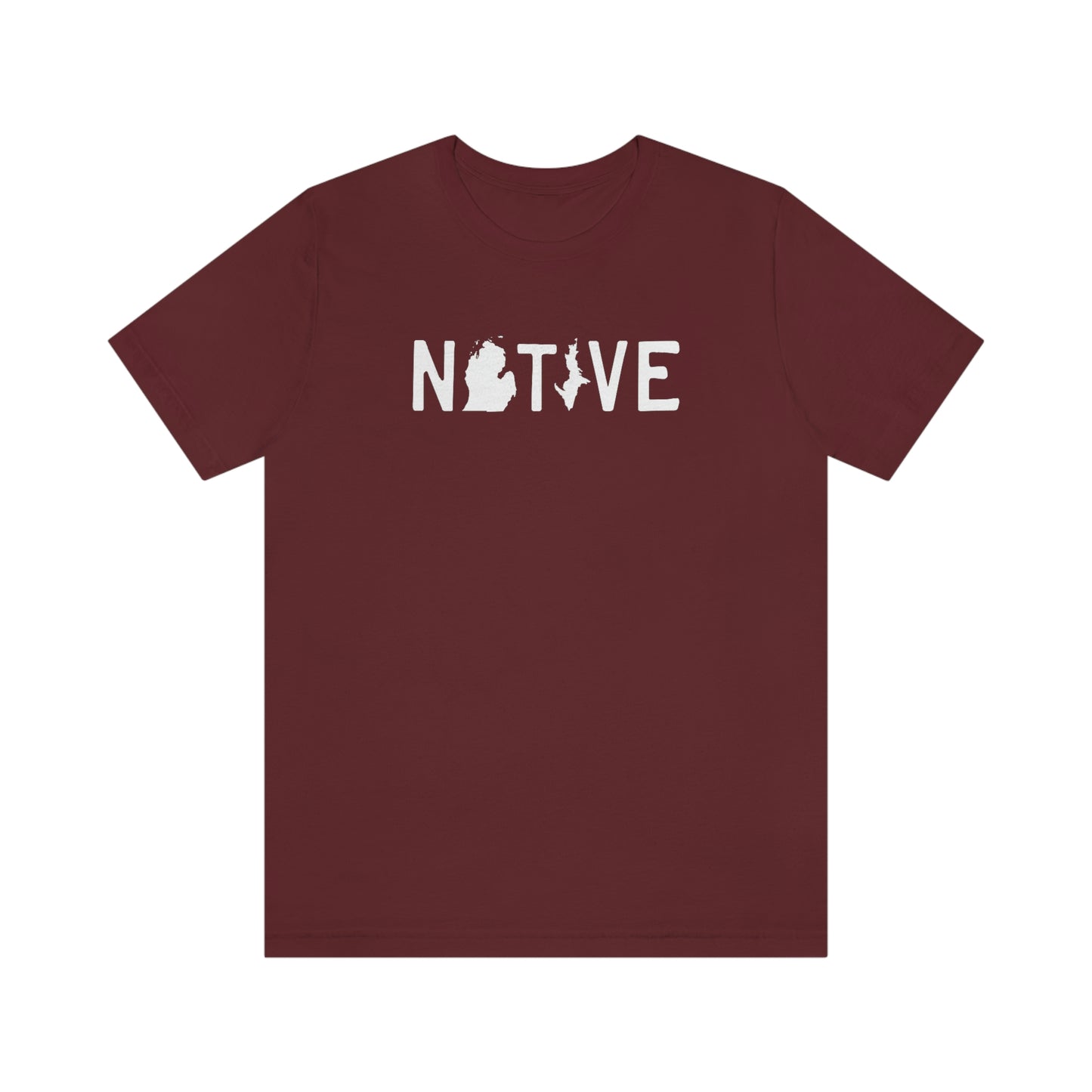 Michigan 'Native' T-Shirt (Licence Plate Font) | Unisex Standard Fit