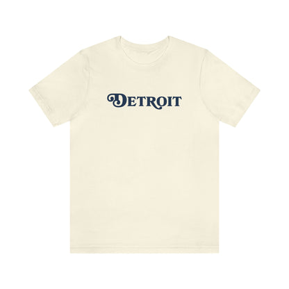 'Detroit' T-Shirt (Sloped Roman Font) | Unisex Standard Fit