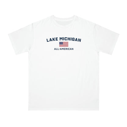 'Lake Michigan All-American' T-Shirt | Organic Unisex