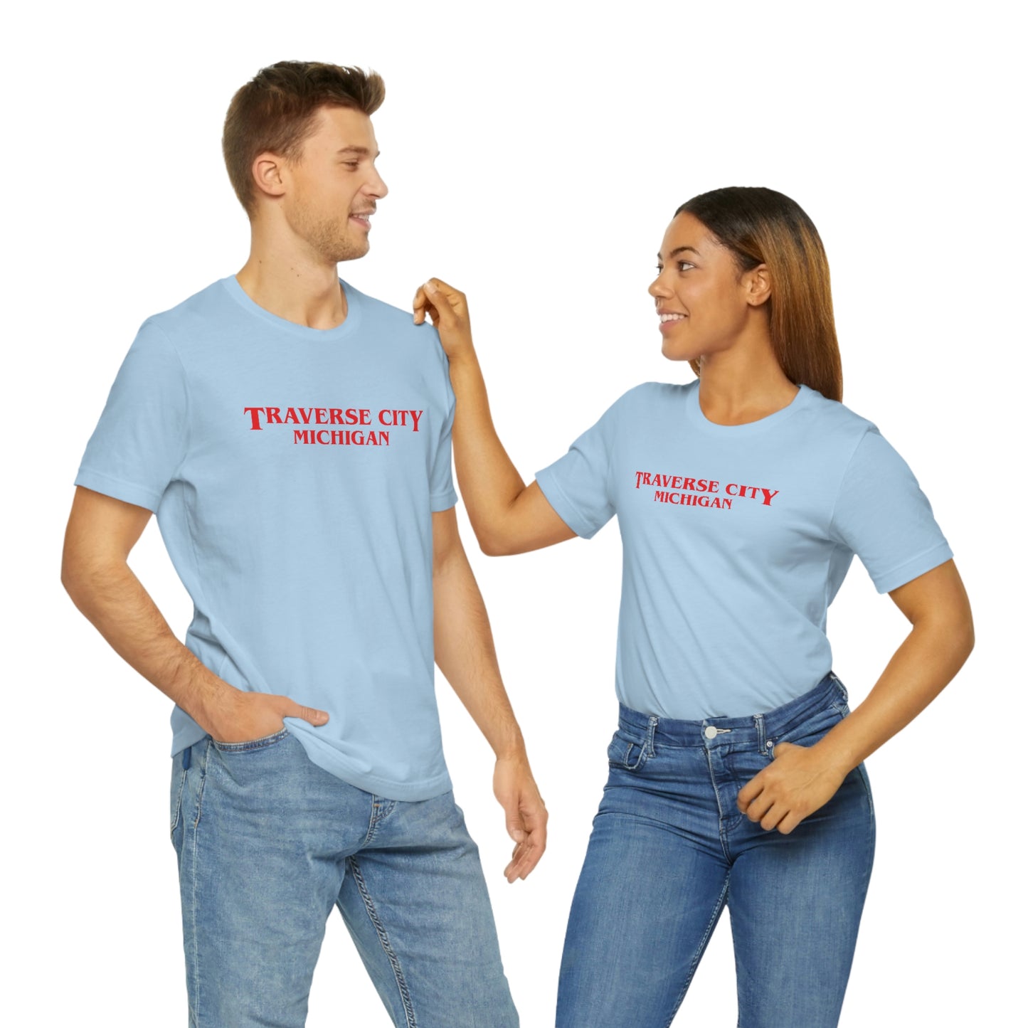 'Traverse City Michigan' ' T-Shirt (1980s Drama Parody) | Unisex Standard Fit