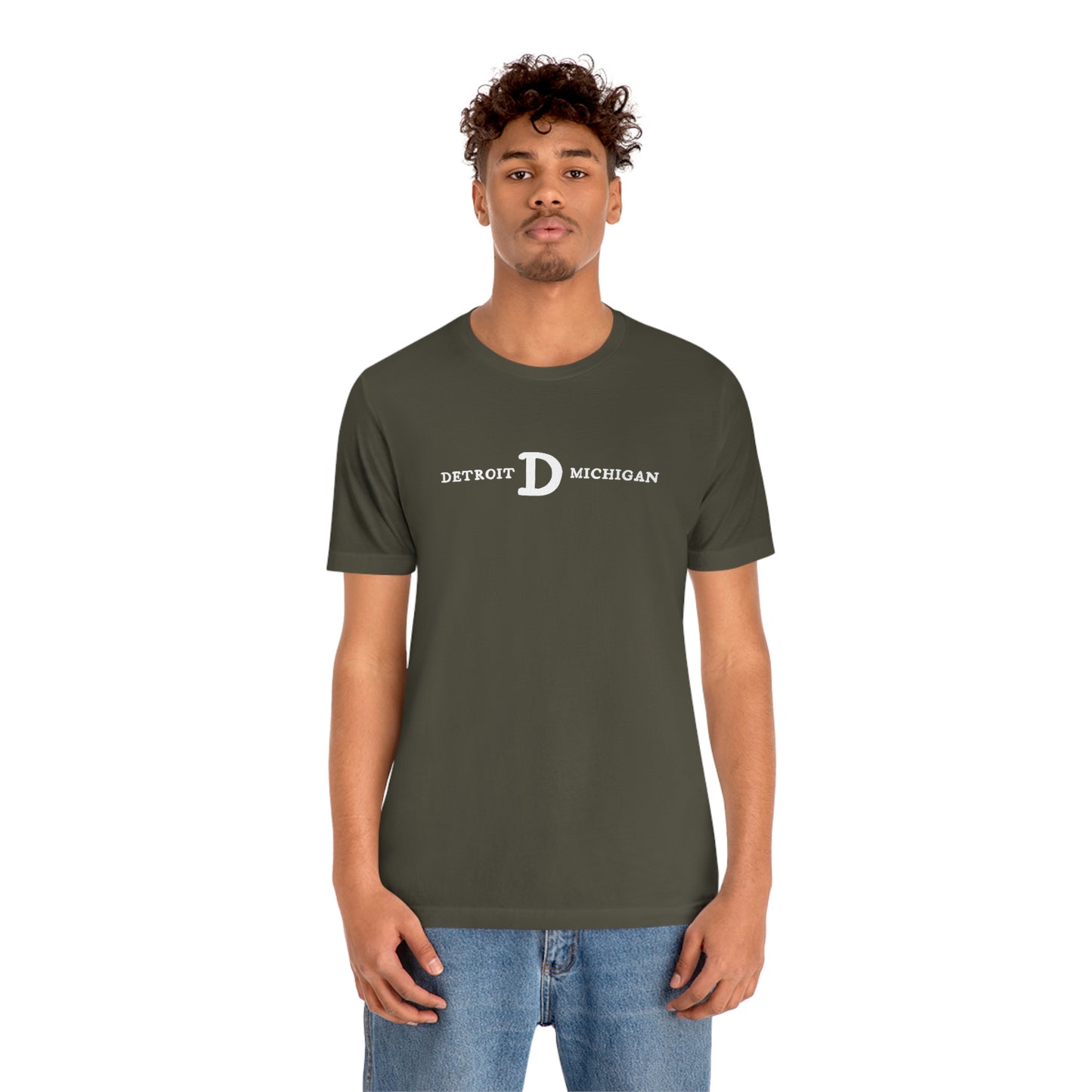 'Detroit Michigan' T-Shirt (w/ Old French D) | Unisex Standard Fit