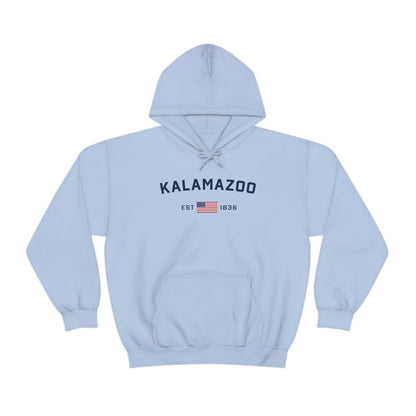 'Kalamazoo EST 1836' (w/USA Flag Outline) | Unisex Standard