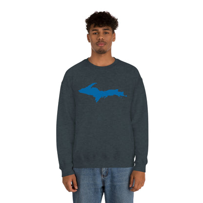 Michigan Upper Peninsula Sweatshirt (w/ Azure UP Outline) | Unisex Standard