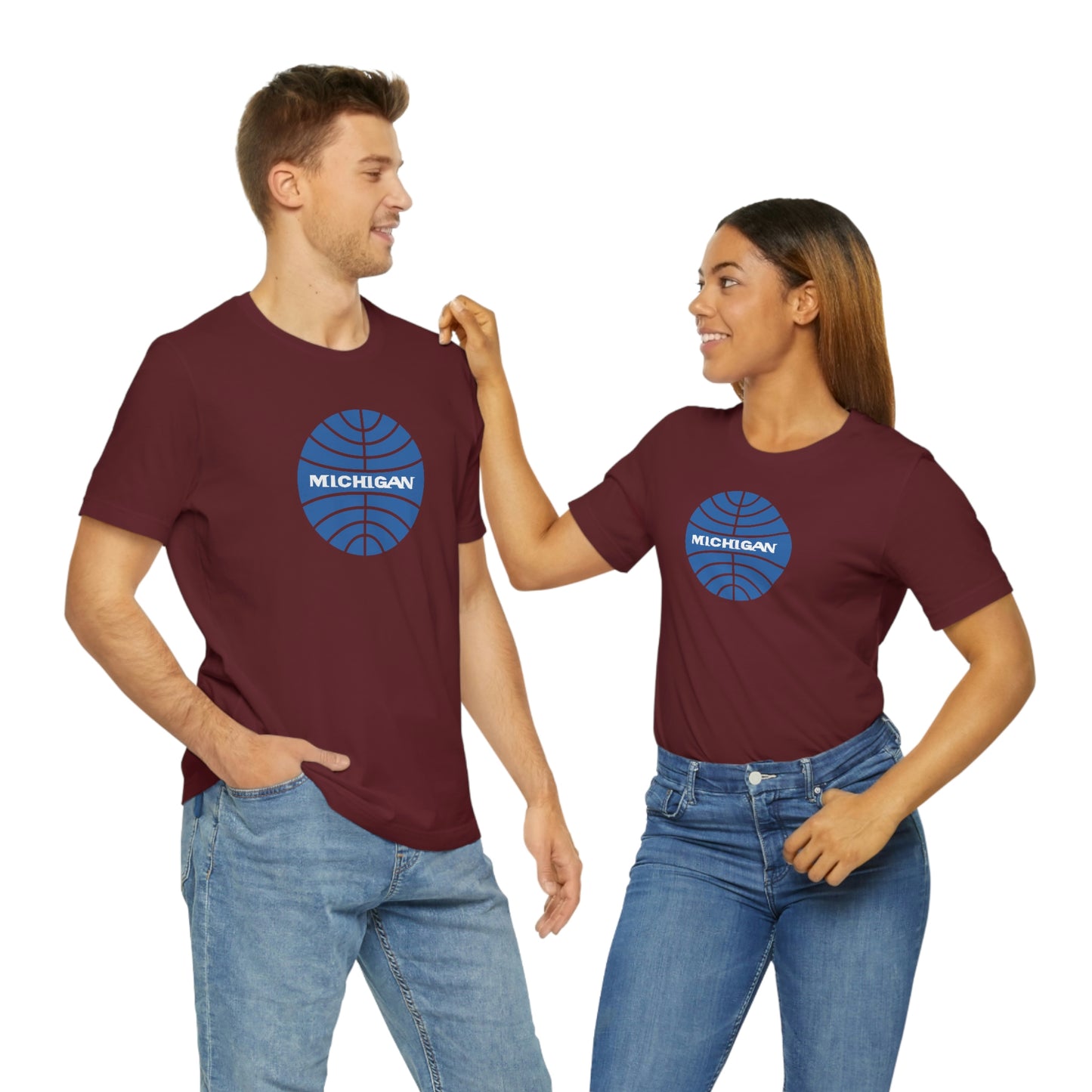 'Michigan' T-Shirt (Retro Airline Parody)  | Unisex Standard Fit