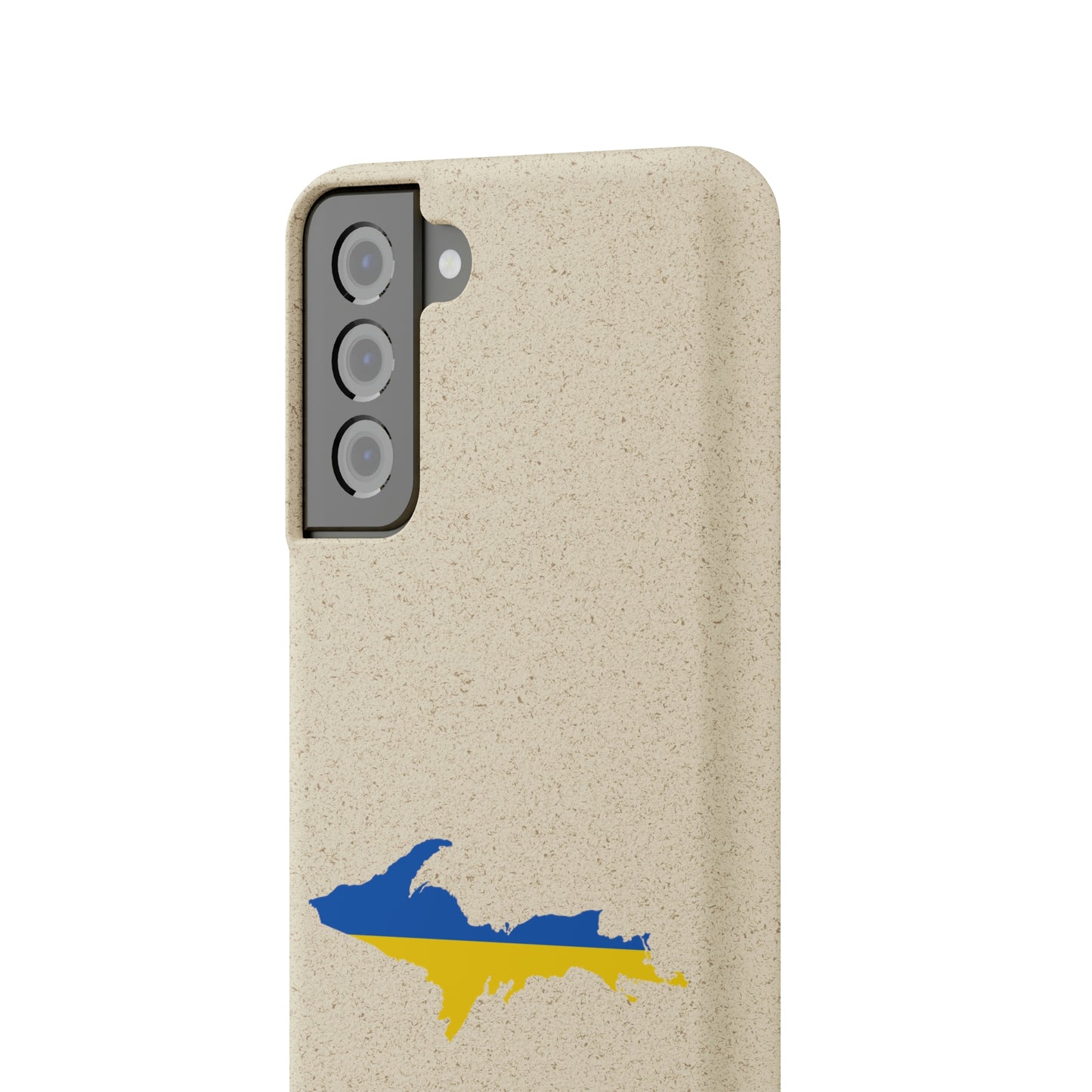 Michigan Upper Peninsula Biodegradable Phone Cases (w/ UP Ukraine Flag Outline) | Samsung Android