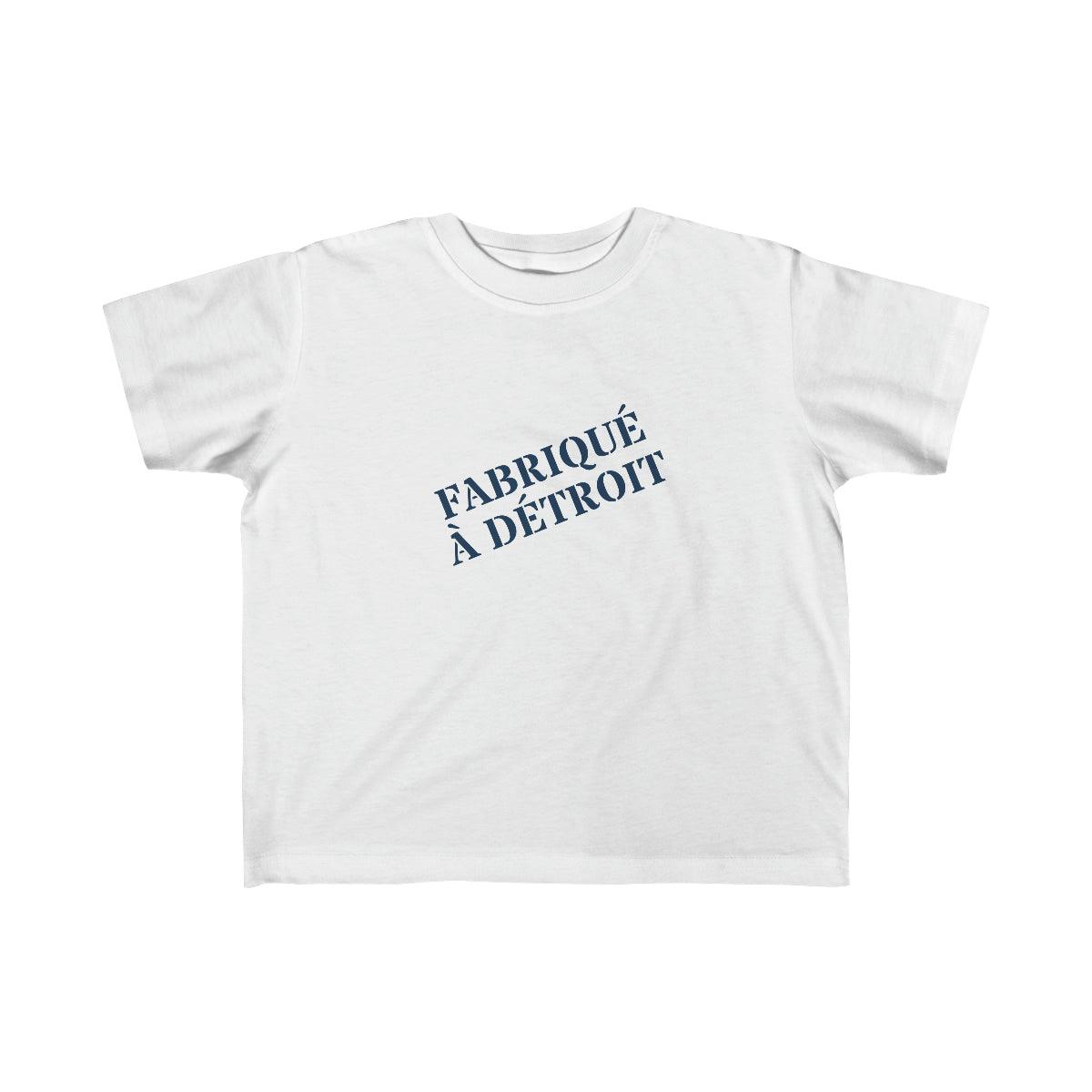 'Fabriqué à Détroit' T-Shirt | Toddler Short Sleeve - Circumspice Michigan