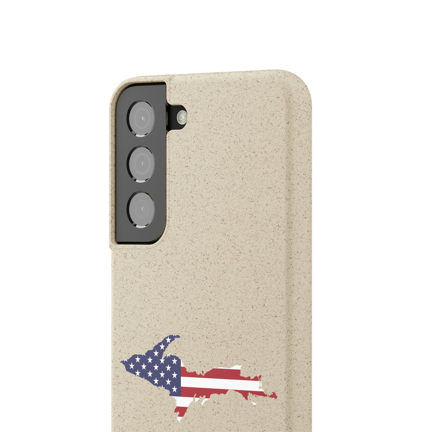 Michigan Upper Peninsula Biodegradable Phone Cases (w/ UP USA Flag Outline) | Samsung Android