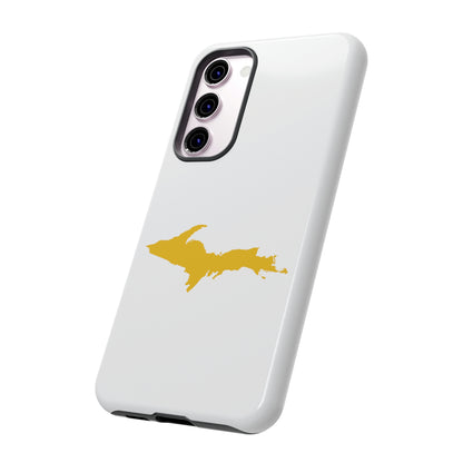 Michigan Upper Peninsula Tough Phone Case (w/ Gold UP Outline) | Samsung & Pixel Android