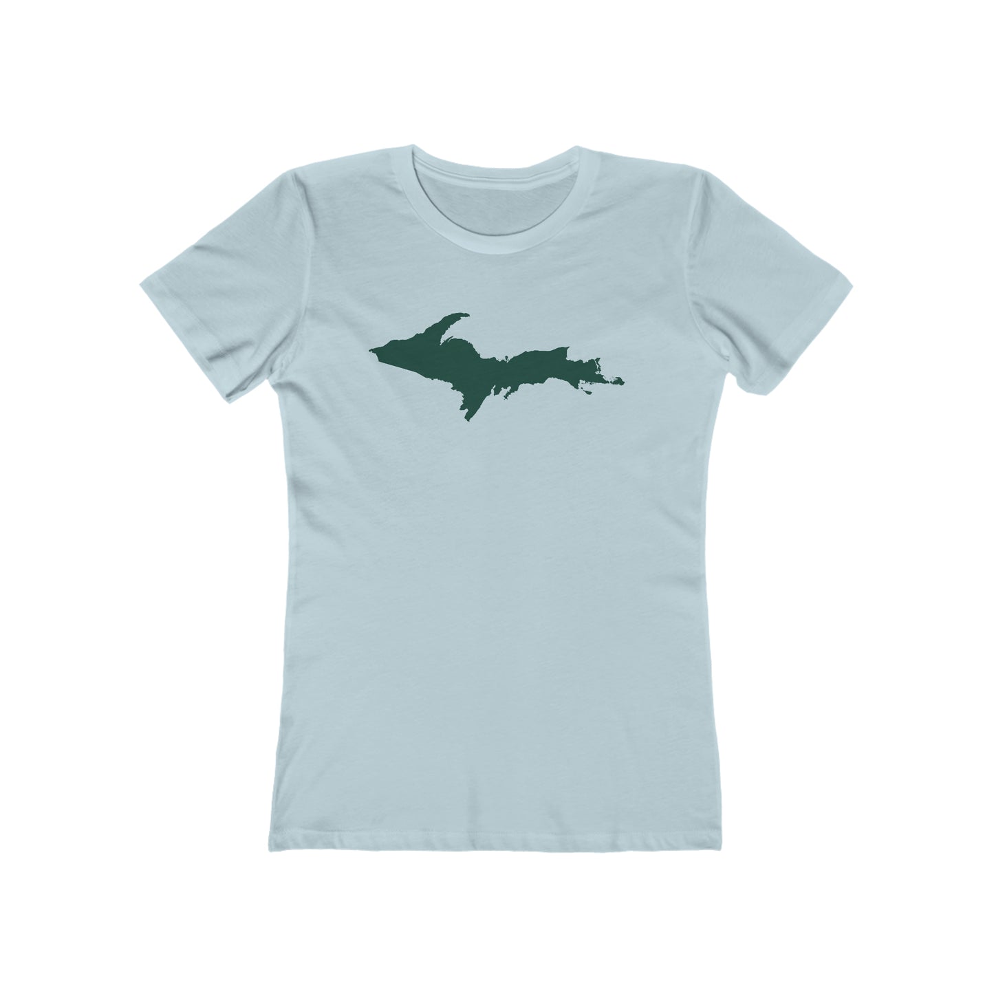 Upper Peninsula T-Shirt (w/ Green UP Outline) | Women's Boyfriend Cut