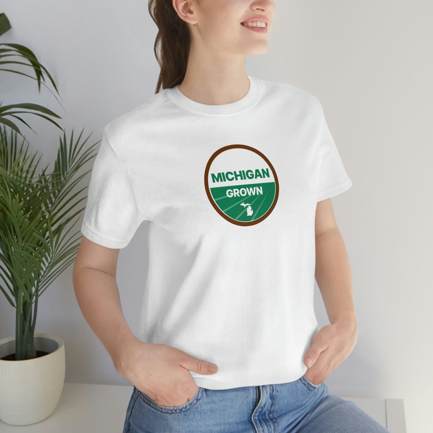 'Michigan Grown' T-Shirt (Agricultural Certification Parody) | Unisex Standard Fit