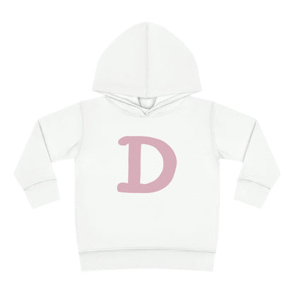 Detroit 'Old French D' Hoodie (Pink Full Body Outline) | Unisex Toddler