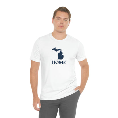 Michigan 'Home' T-Shirt (Woodcut Font) | Unisex Standard Fit