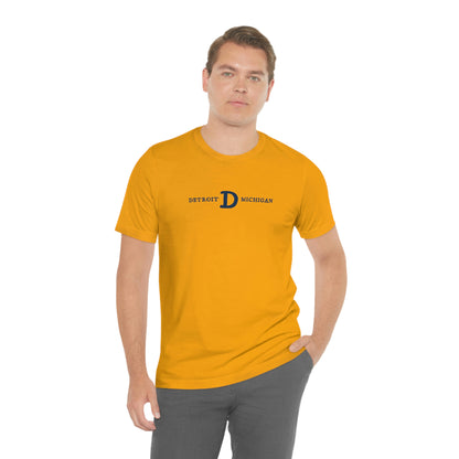 'Detroit Michigan' T-Shirt (w/ Old French D) | Unisex Standard Fit