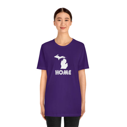 Michigan 'Home' T-Shirt (1970s Audiophile Font) | Unisex Standard Fit