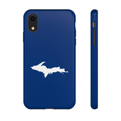 Michigan Upper Peninsula Tough Phone Case (Dearborn Blue w/ UP Outline) | Apple iPhone