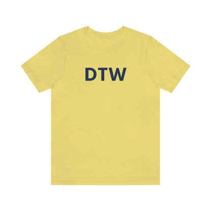 Detroit 'DTW' T-Shirt | Unisex Standard Fit