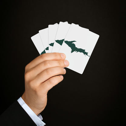 Michigan Upper Peninsula Poker Cards (w/ Green UP Outline)