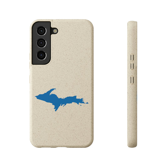 Michigan Upper Peninsula Biodegradable Phone Cases (w/ Azure UP Outline) | Samsung Android