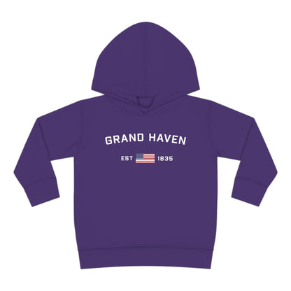 'Grand Haven' Hoodie (w/USA Flag Outline) | Unisex Toddler