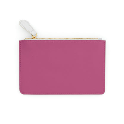 Michigan Upper Peninsula Mini Clutch Bag (Apple Blossom Pink w/ UP USA Flag Outline)