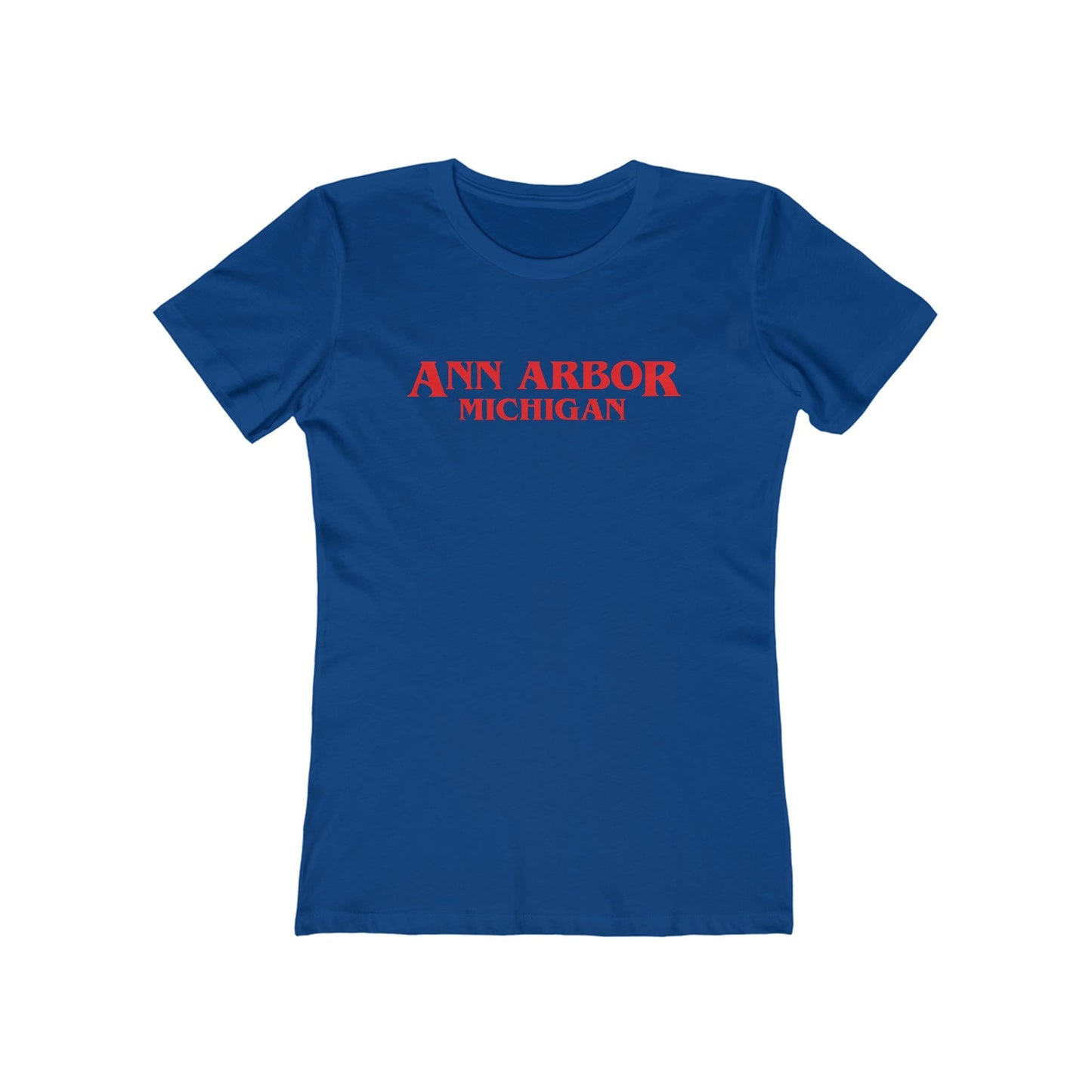 'Ann Arbor Michigan' T-Shirt (1980's Drama Parody) | Women's Boyfriend Cut