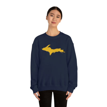 Michigan Upper Peninsula Sweatshirt (w/ Gold UP Outline) | Unisex Standard