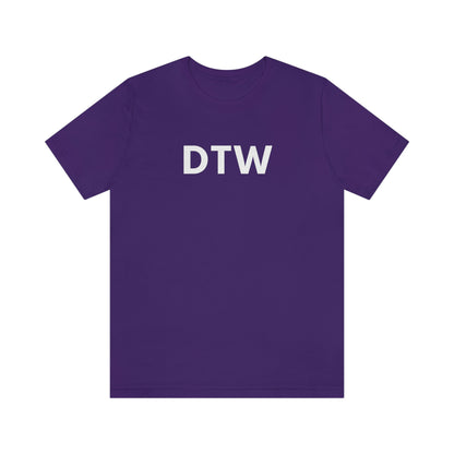 Detroit 'DTW' T-Shirt | Unisex Standard Fit