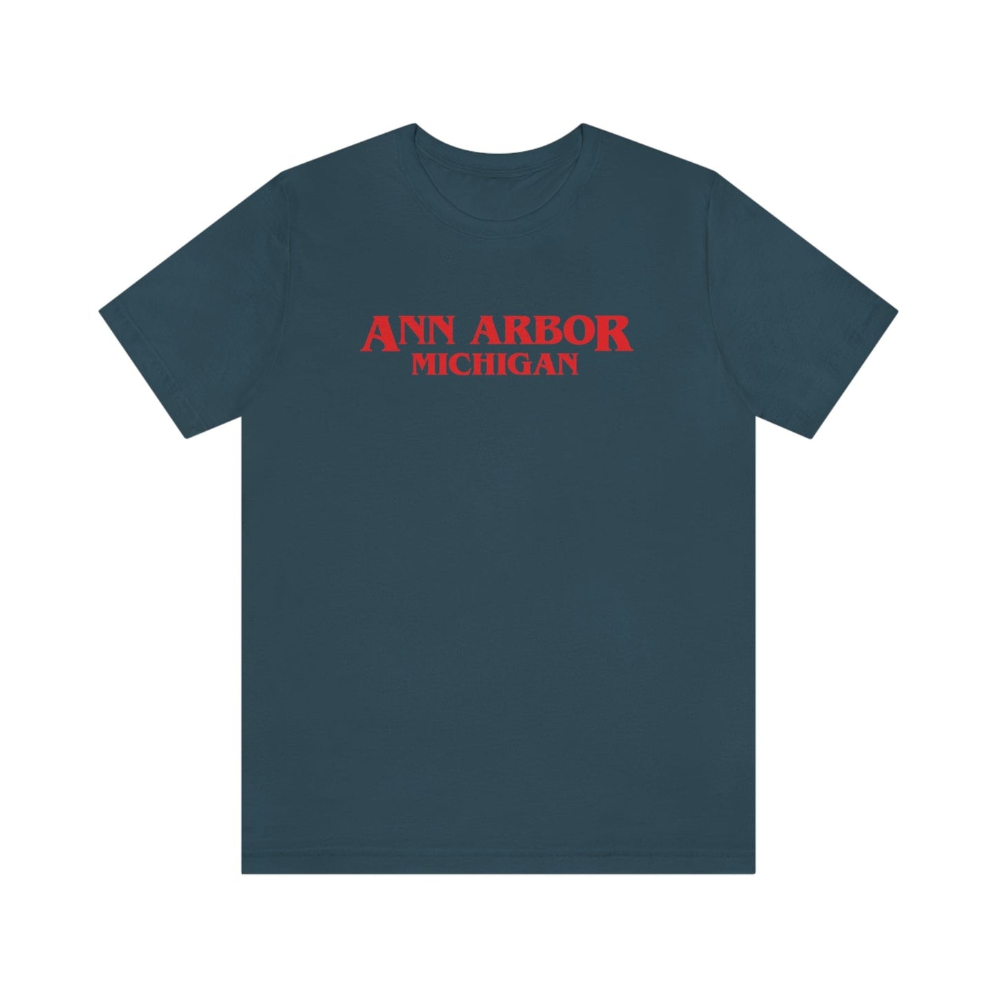 'Ann Arbor Michigan' ' T-Shirt (1980s Drama Parody) | Unisex Standard Fit