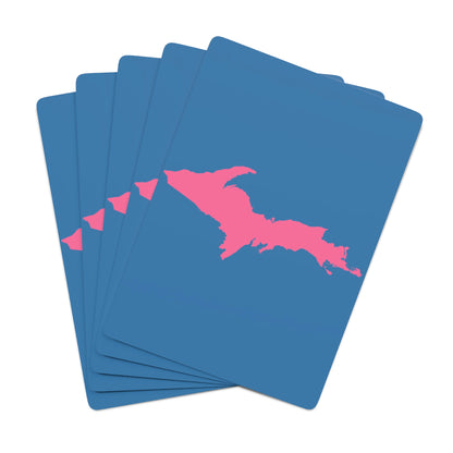 Michigan Upper Peninsula Poker Cards (Lake Superior w/ Pink UP Outline)