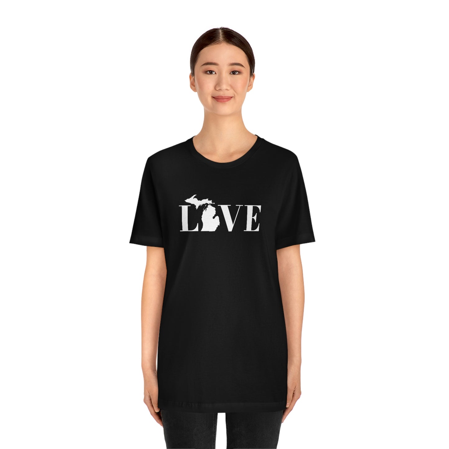 Michigan 'Love' T-Shirt (Didone Font) | Unisex Standard Fit