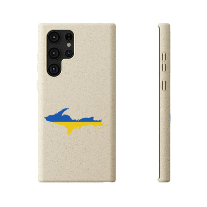 Michigan Upper Peninsula Biodegradable Phone Cases (w/ UP Ukraine Flag Outline) | Samsung Android