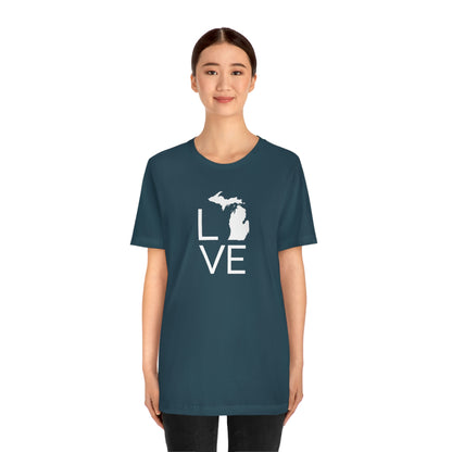 Michigan 'Love' T-Shirt (Thin Sans Font) | Unisex Standard Fit