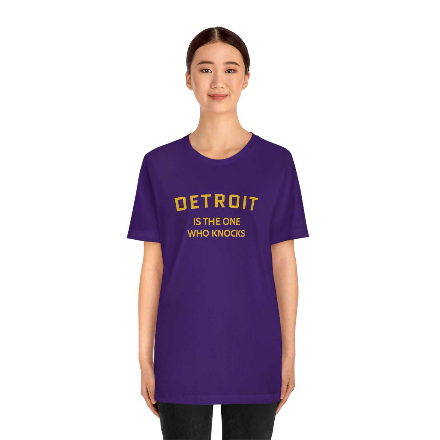 'Detroit is the One Who Knocks' T-Shirt | Unisex Standard Fit