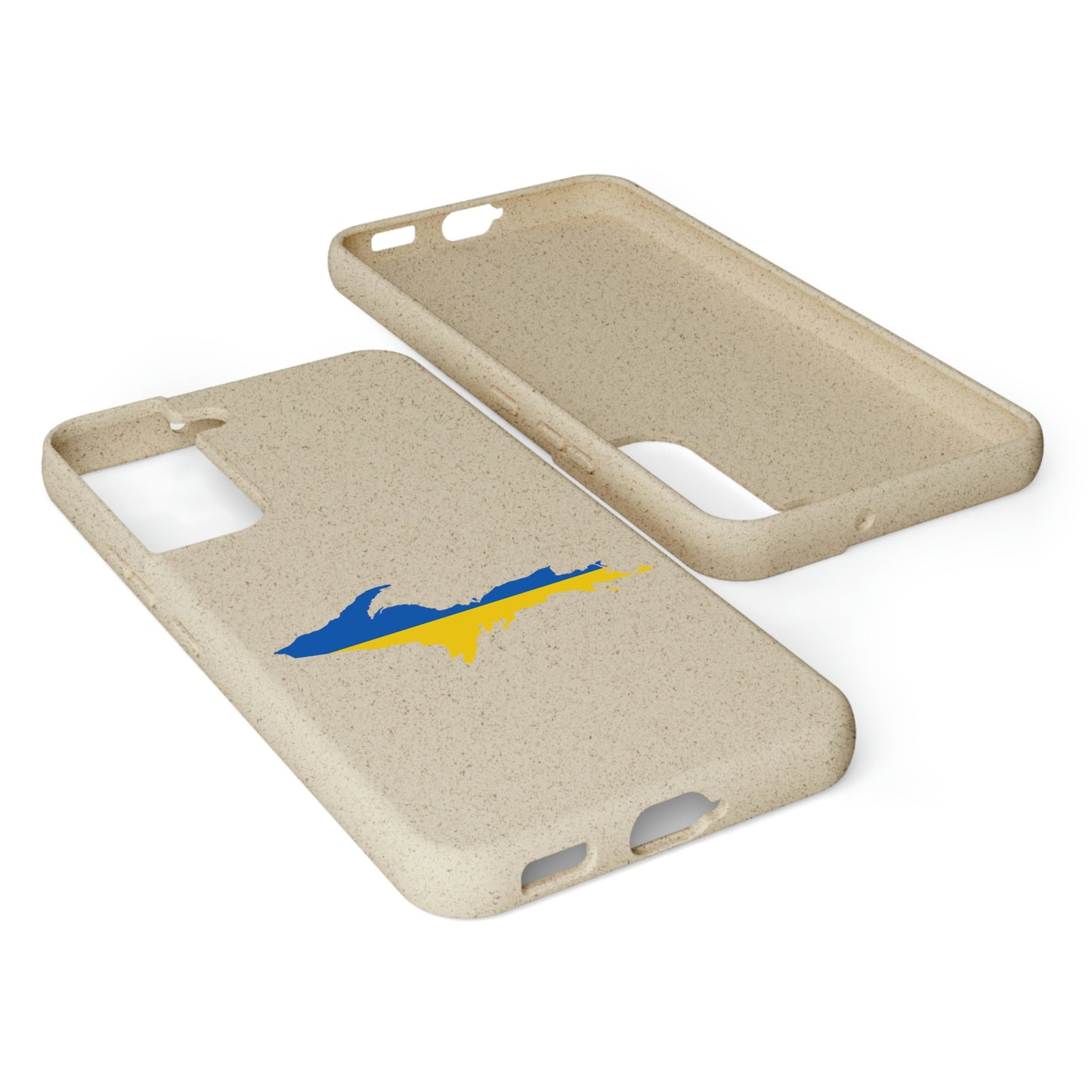 Michigan Upper Peninsula Biodegradable Phone Cases (w/ UP Ukraine Flag Outline) | Samsung Android