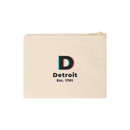 'Detroit Est 1701' Zip Pouch (Social Media Parody) - Circumspice Michigan