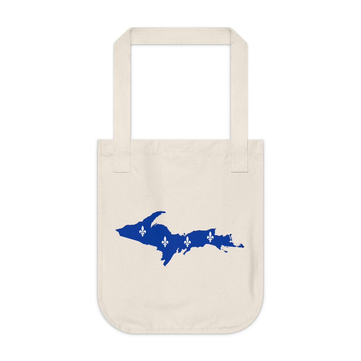 Michigan Upper Peninsula Heavy Tote Bag (w/ UP Quebec Flag Outline)