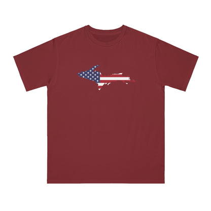 Michigan Upper Peninsula T-Shirt (w/ UP USA Flag Outline) | Organic Unisex