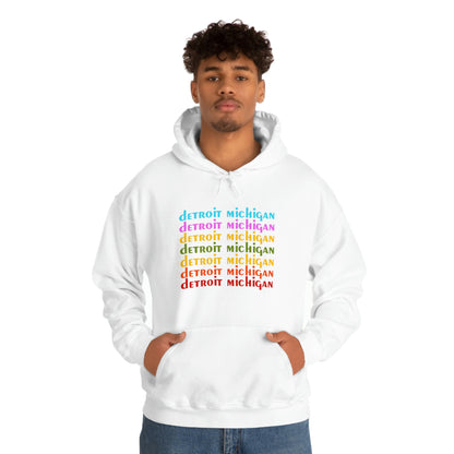 'Detroit Michigan' Hoodie (1970s Sitcom Parody) | Unisex Standard