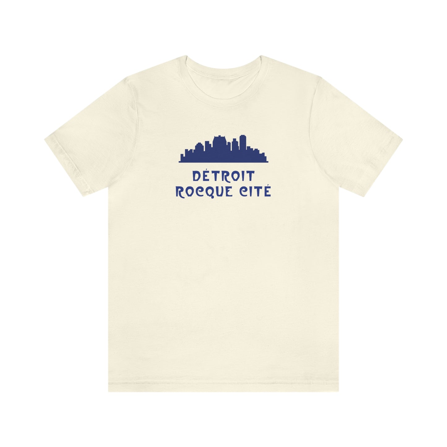 'Détroit Rocque Cité' with Skyline T-Shirt | Unisex Standard Fit