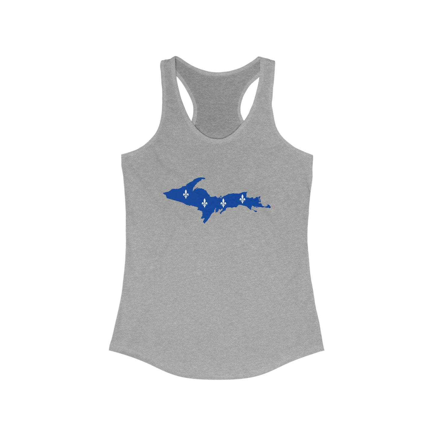 Michigan Upper Peninsula Tank Top (w/ UP Quebec Flag Outline) | Women's Racerback