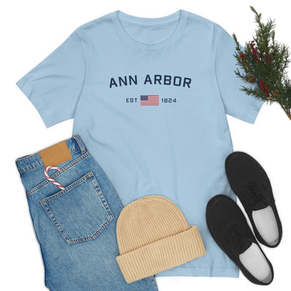 'Ann Arbor EST 1824' T-Shirt | Unisex Standard Fit