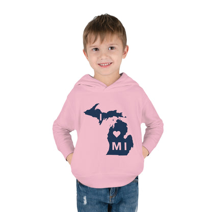 Michigan 'I ♡ MI' Hoodie (w/Full Body Outline| Unisex Toddler