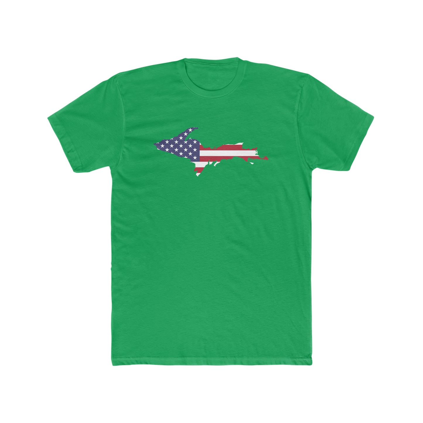Michigan Upper Peninsula T-Shirt (w/ UP USA Flag Outline) | Men's Fitted