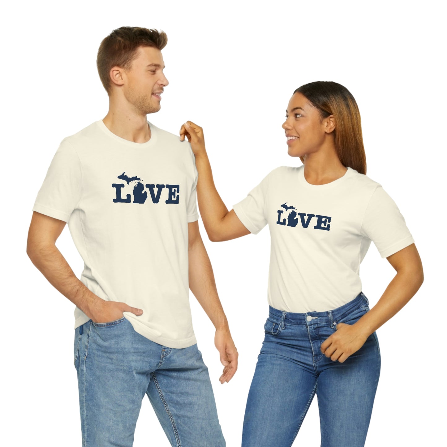 Michigan 'Love' T-Shirt (Typewriter Font) | Unisex Standard Fit