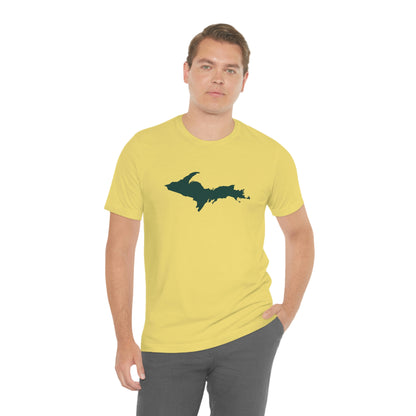 Michigan Upper Peninsula T-Shirt (w/ Green UP Outline) | Unisex Standard Fit