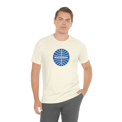 'Michigan' T-Shirt (Retro Airline Parody)  | Unisex Standard Fit