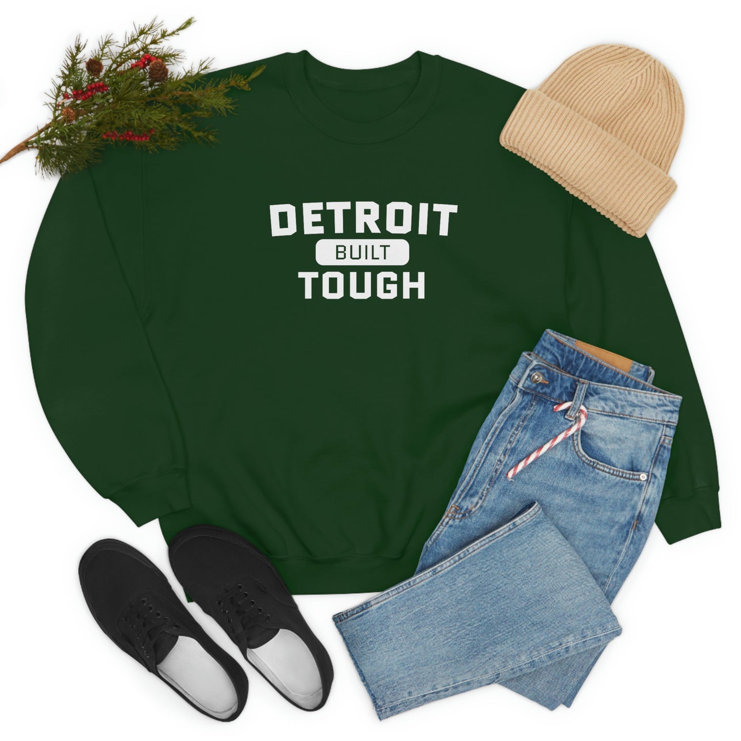 'Built Detroit Tough' Sweatshirt | Unisex Standard