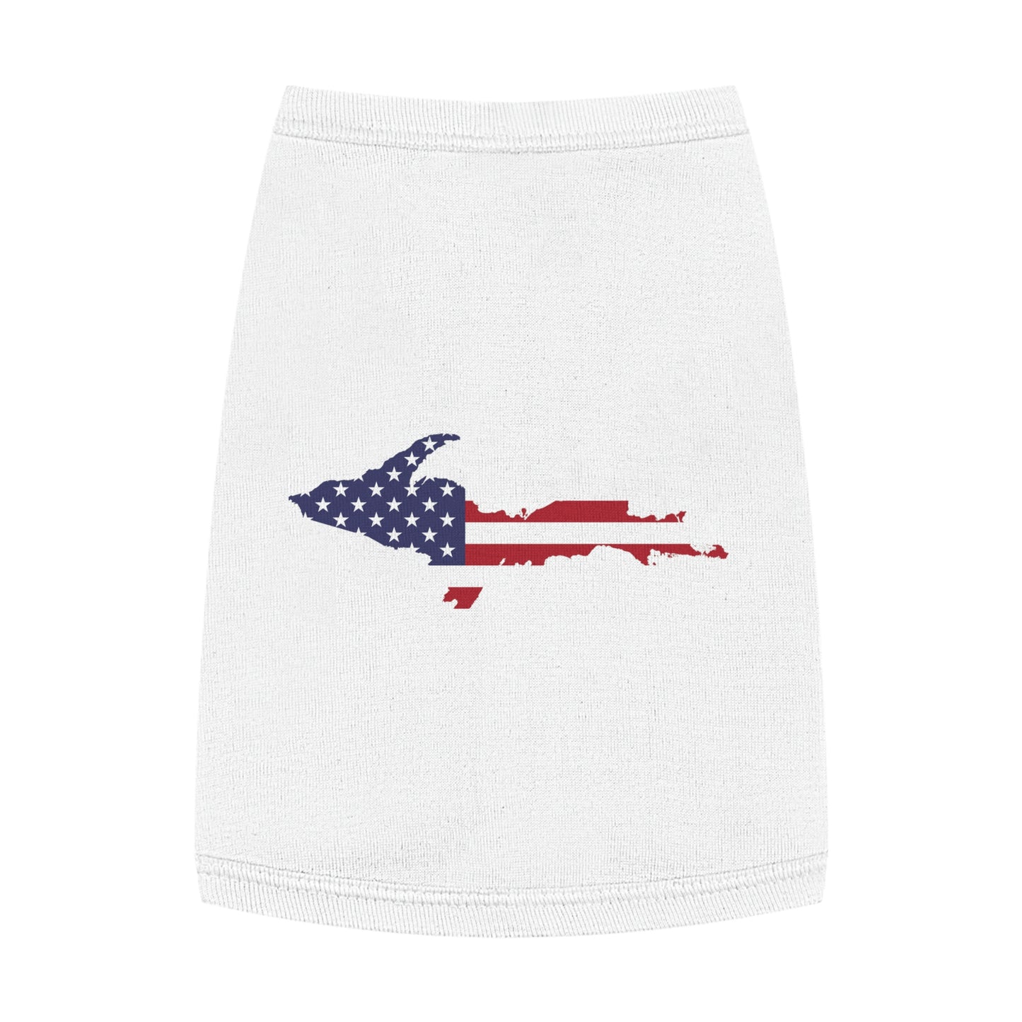 Michigan Upper Peninsula Pet Tank Top (w/ UP USA Flag Outline)